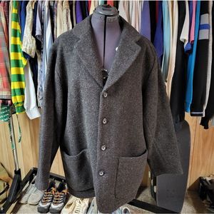 Vtg J. Peterman Wool Coat Outdoors Size Large Outerwear Hunting